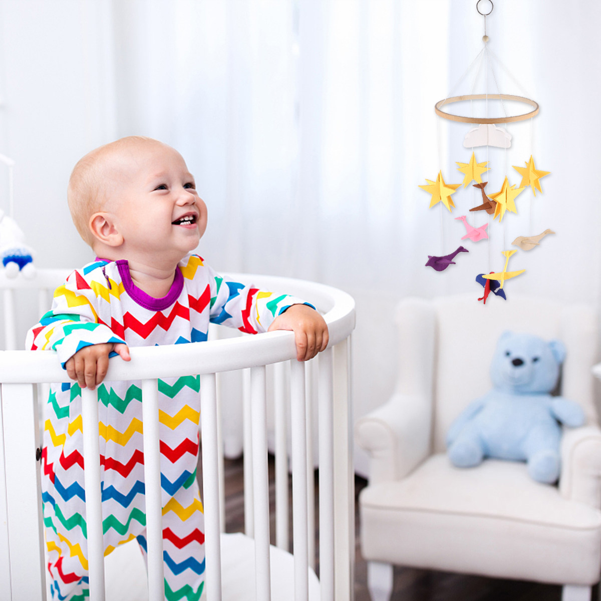 Baby Nursery Colors - 1Pcs Baby Crib Hanging Ornament Premium