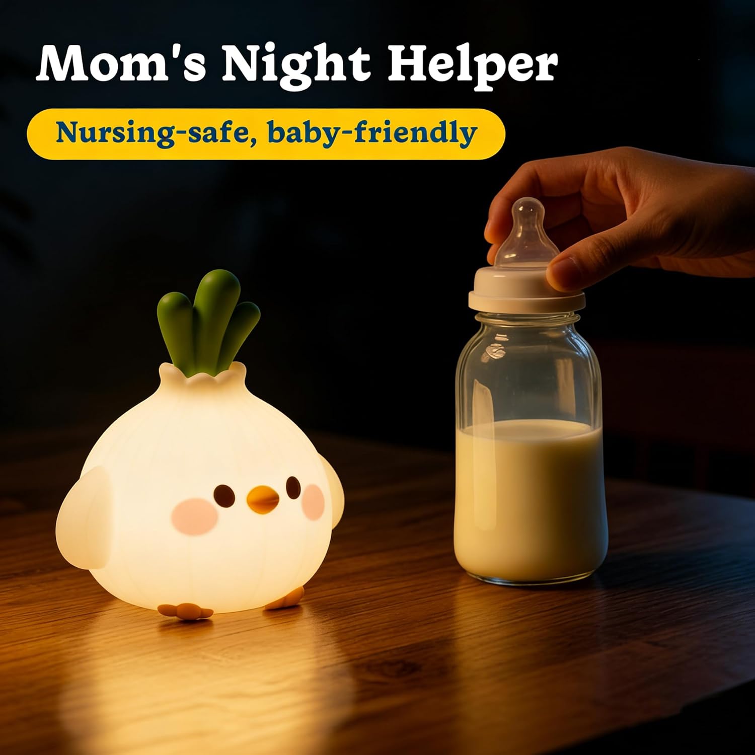 Baby Nursery Colors - Garlic Bird LED Night Light Cute