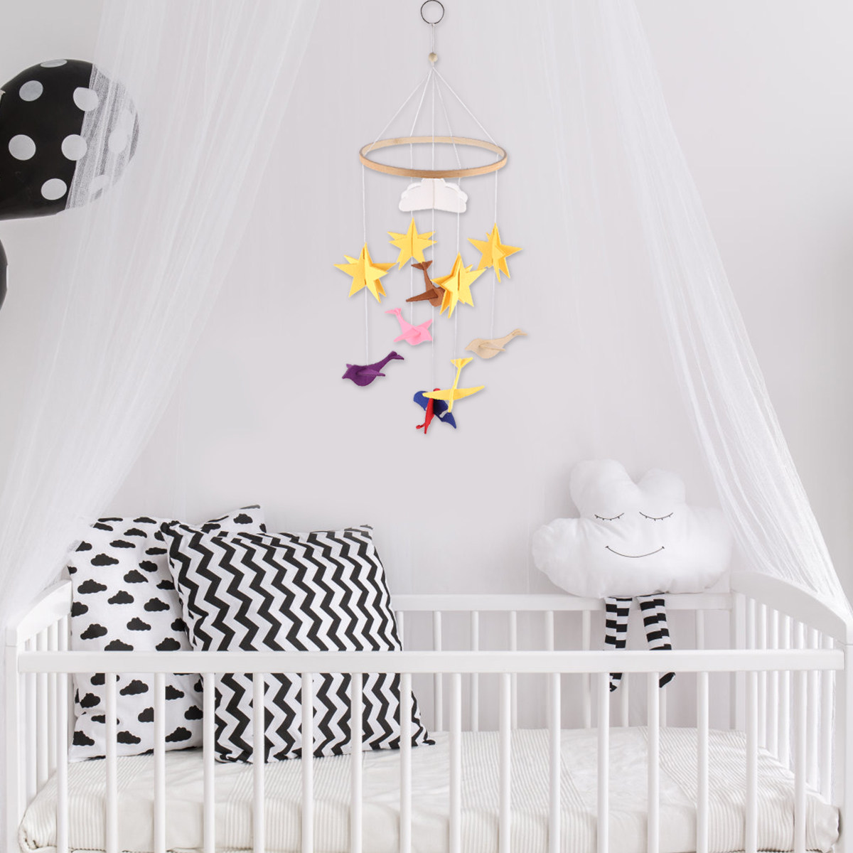 1Pcs Baby Crib Hanging Ornamen - Baby Nursery Colors recension och pris