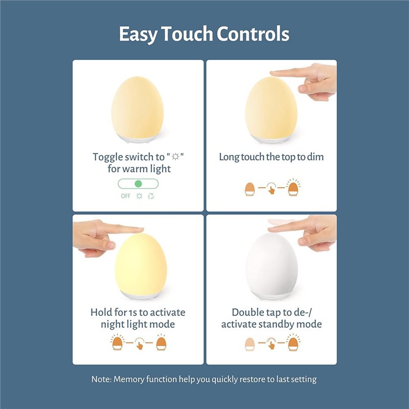 TFORU-Egg Light Baby Night Lig - Baby Nursery Colors recension och pris