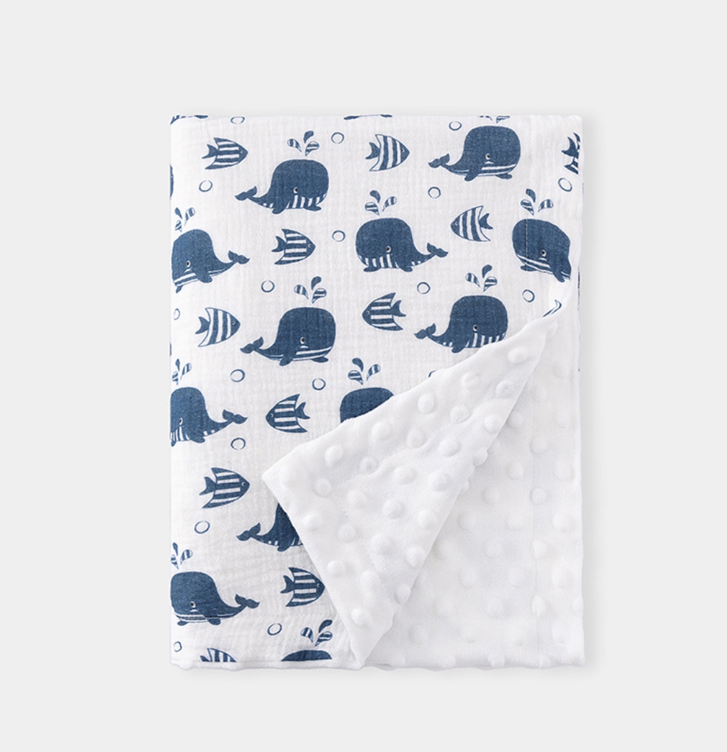 Muslin Baby Blanket For Newbor - Baby Girl Nursery Quilt recension och pris