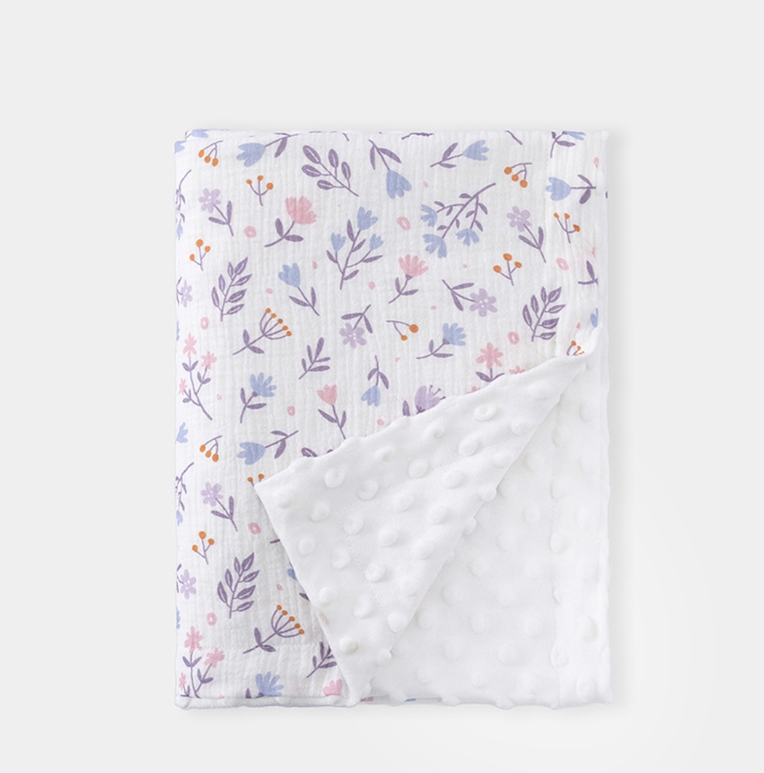 Muslin Baby Blanket For Newbor - Baby Girl Nursery Quilt recension och pris
