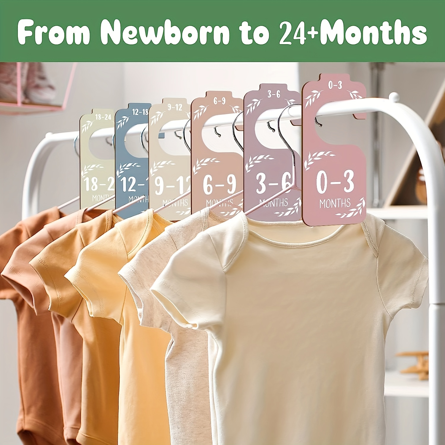 8pcs Wooden Baby Closet Divide - Closet Organizer Baby recension och pris