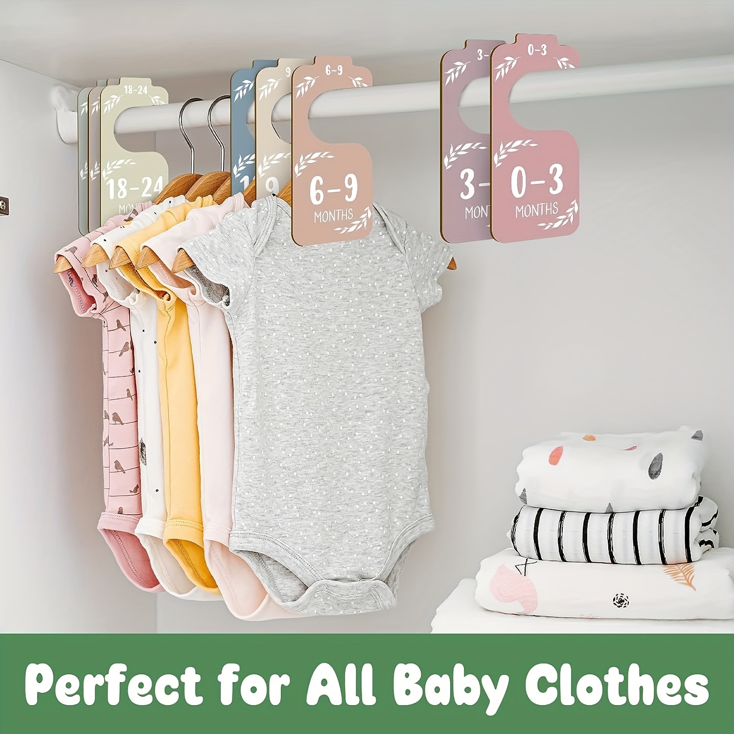 8pcs Wooden Baby Closet Divide - Closet Organizer Baby recension och pris
