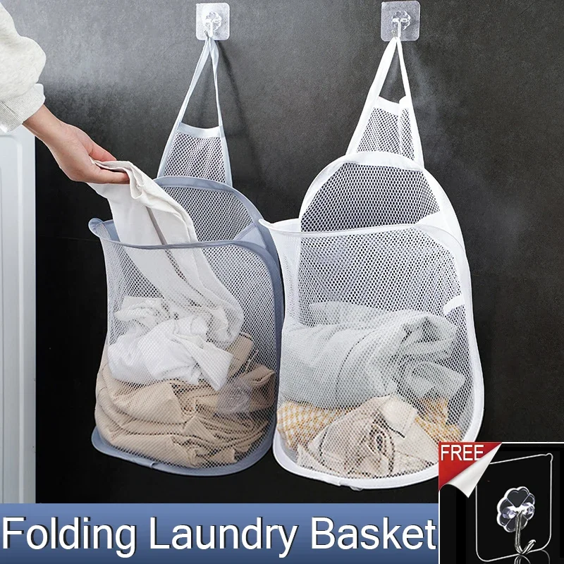 Hanging Laundry Basket Foldabl - Closet Organizer Baby recension och pris