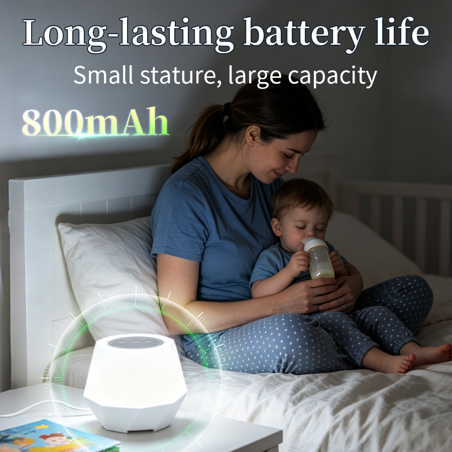 7 Colors White Noise Function  - Baby Nursery Night Light recension och pris