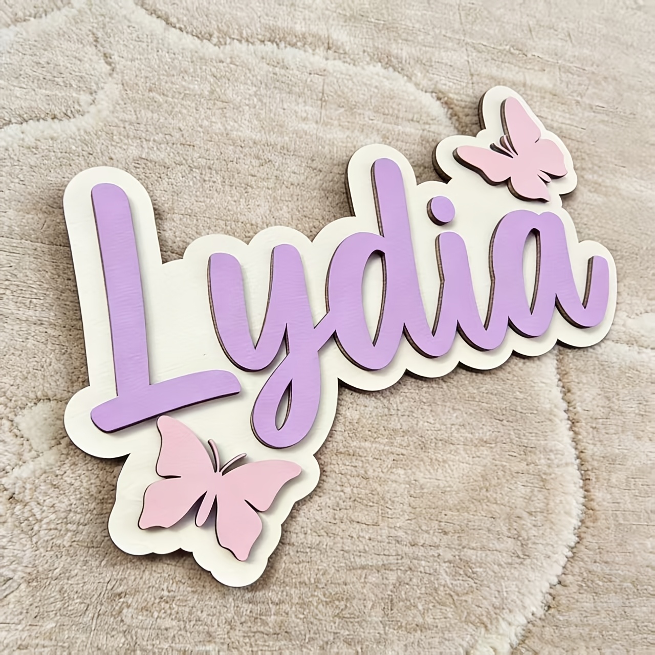 Personalized Blue & Pink Butte - Baby Nursery Decor recension och pris
