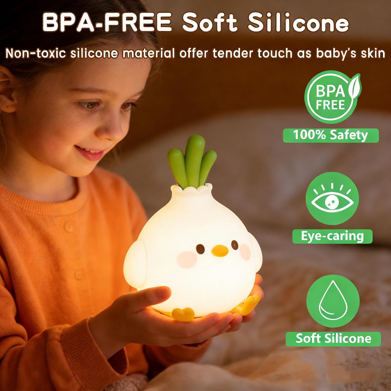 Garlic Bird LED Night Light Cu - Baby Nursery Colors recension och pris