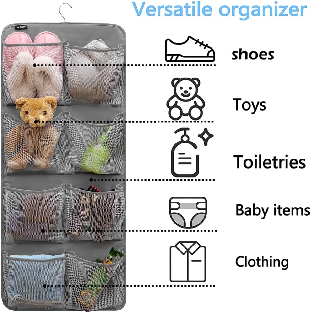 Dual-Sided Hanging Closet Orga - Closet Organizer Baby recension och pris
