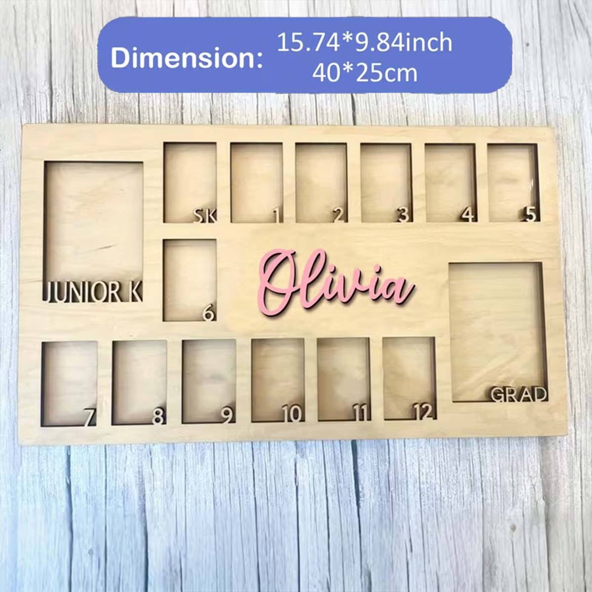 Custom Photo Frame Board Woode - Photo Frame Baby recension och pris