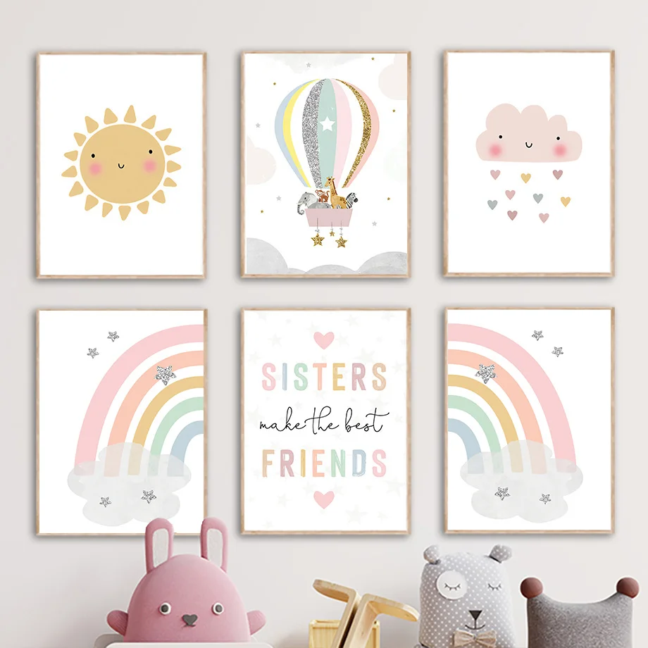 Giraffe Elephant Hot Balloon S - Baby Nursery Images recension och pris