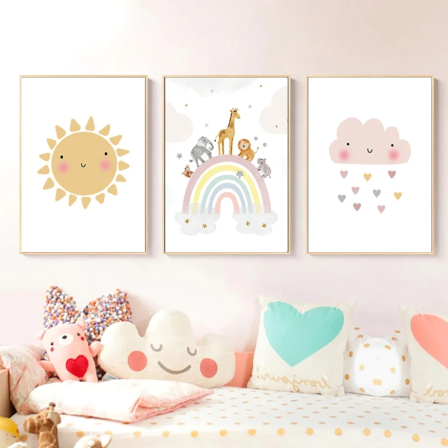 Giraffe Elephant Hot Balloon S - Baby Nursery Images recension och pris