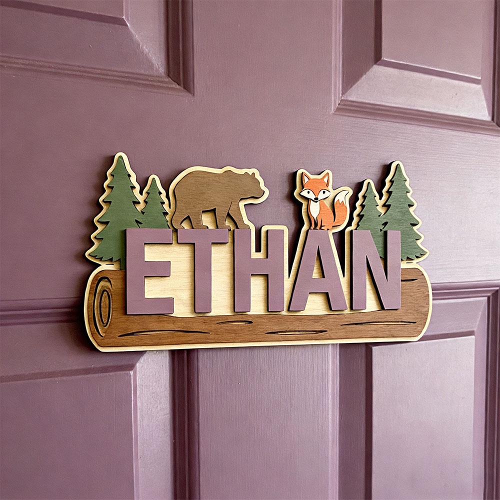 Woodland Forest Animal Persona - Baby Nursery Decor recension och pris