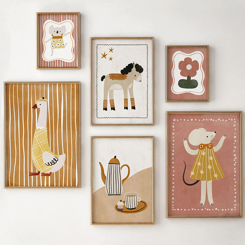 Mouse Goose Horse Koala Coffee - Baby Nursery Images recension och pris