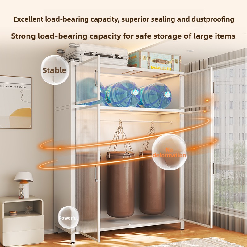 Steel Glass Wardrobe Closet Be - Closet Organizer Baby recension och pris