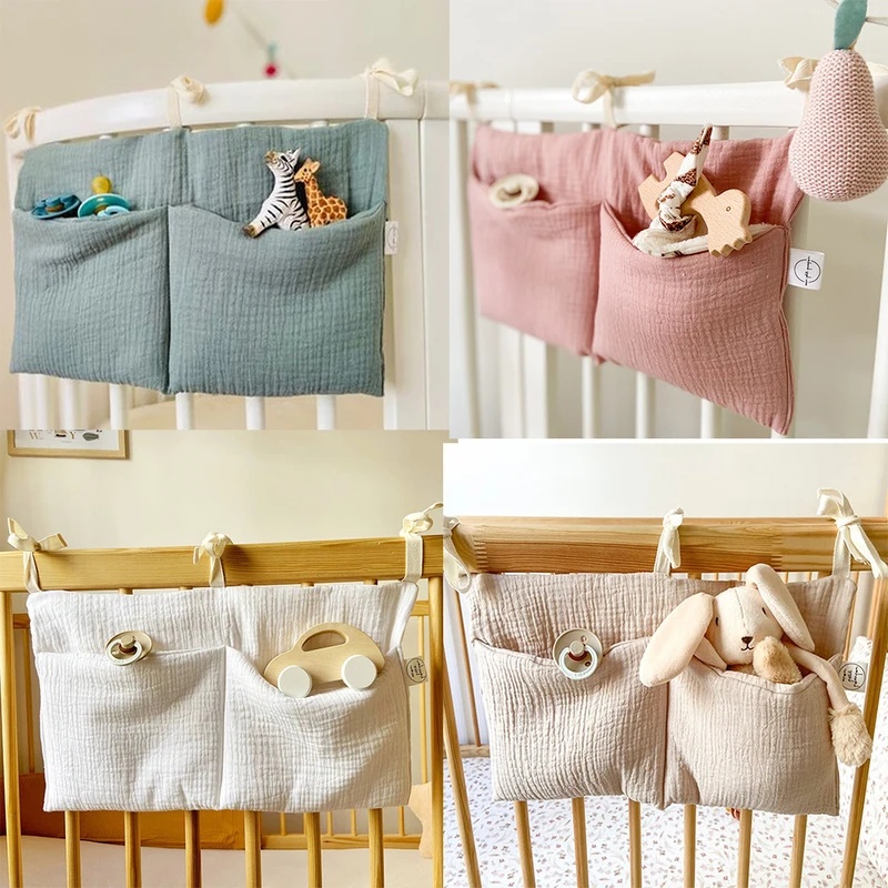 1/2pcs Baby Crib Organizer Cot - Baby Nursery Bags recension och pris