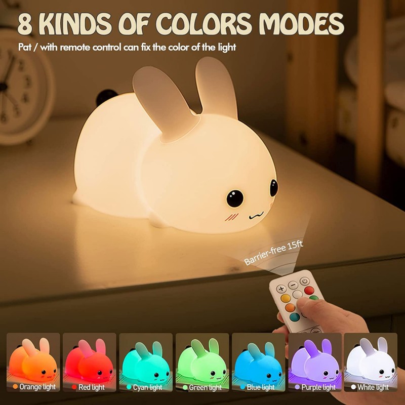 LED Rabbit Night Light Remote  - Baby Nursery Night Light recension och pris