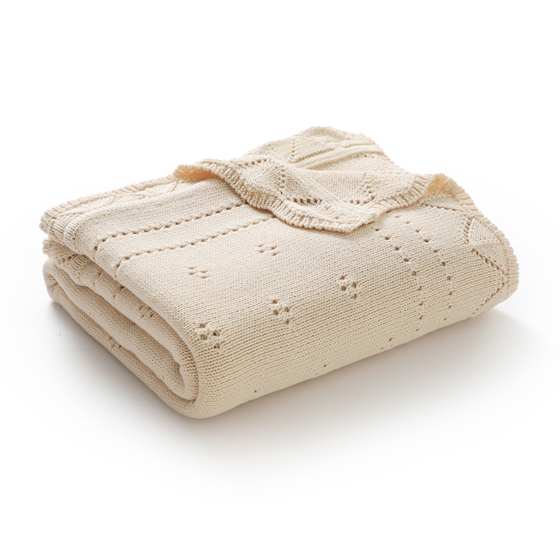 Baby Blankets Cotton Knitted 1 - Baby Girl Nursery Quilt recension och pris
