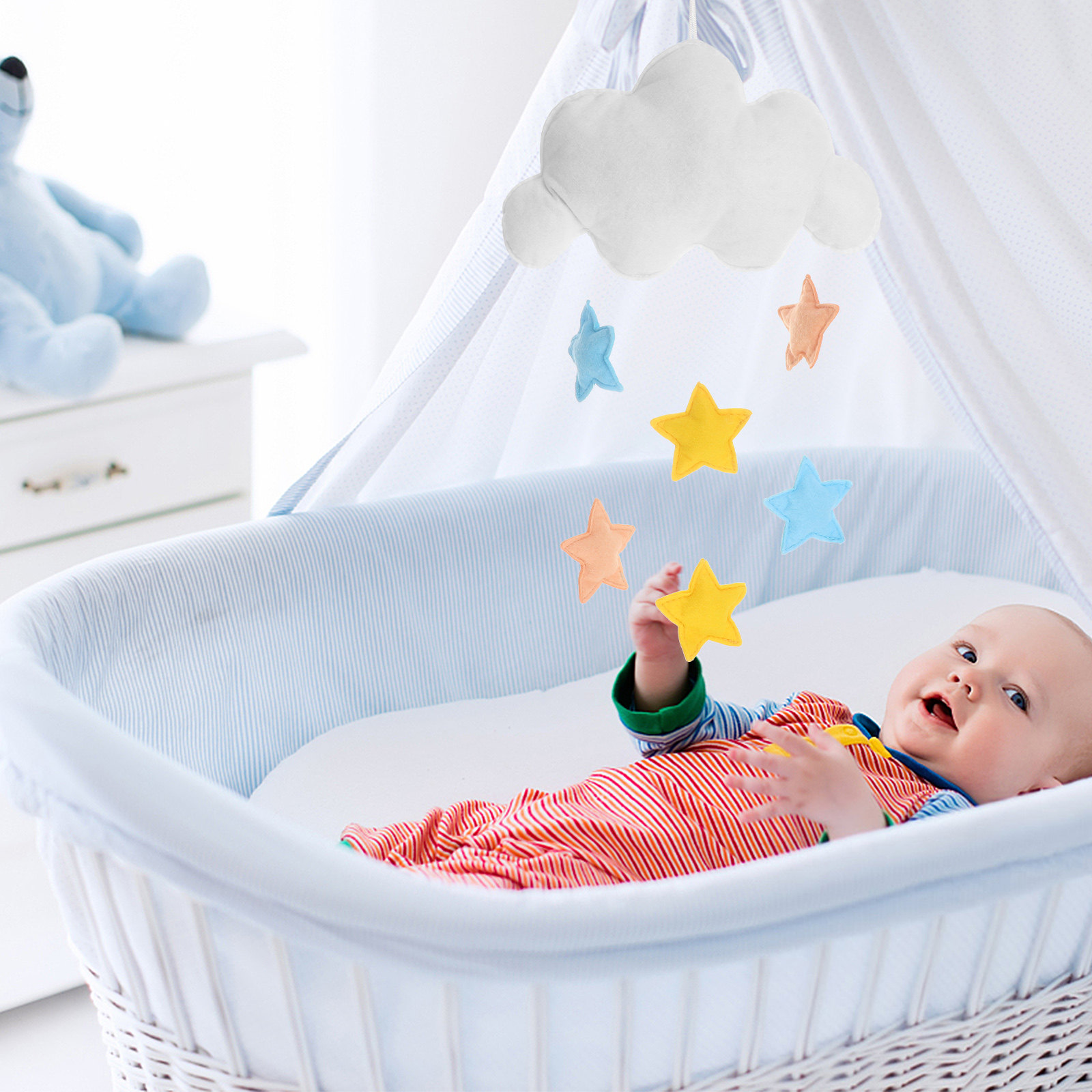 Cloud Raindrop Hanging Decor S - Baby Nursery Colors recension och pris