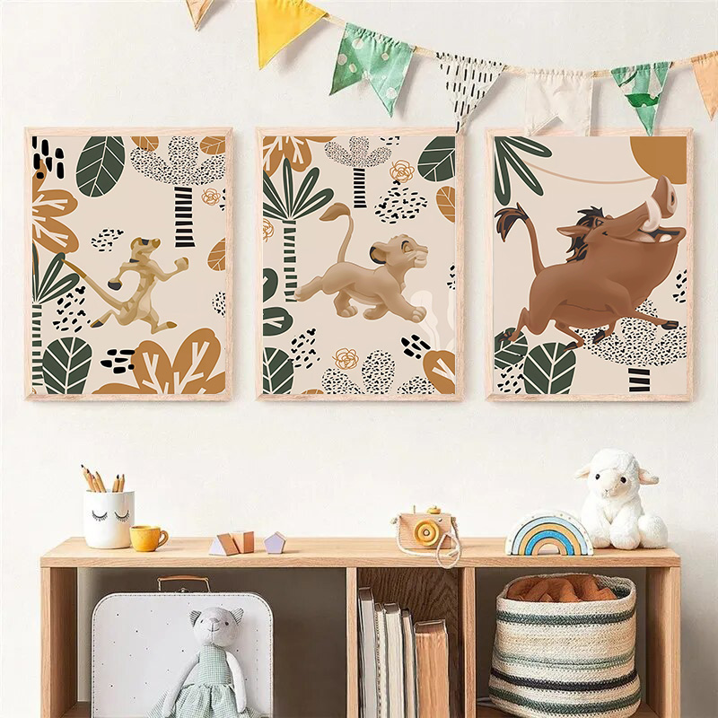 Kid Lion King Boho Posters and - Baby Nursery Images recension och pris