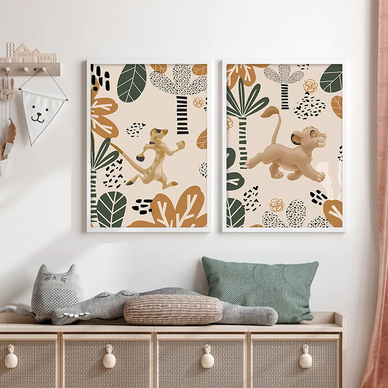 Kid Lion King Boho Posters and - Baby Nursery Images recension och pris