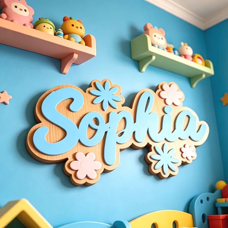 Personalized Floral Themed Nam - Baby Nursery Decor recension och pris