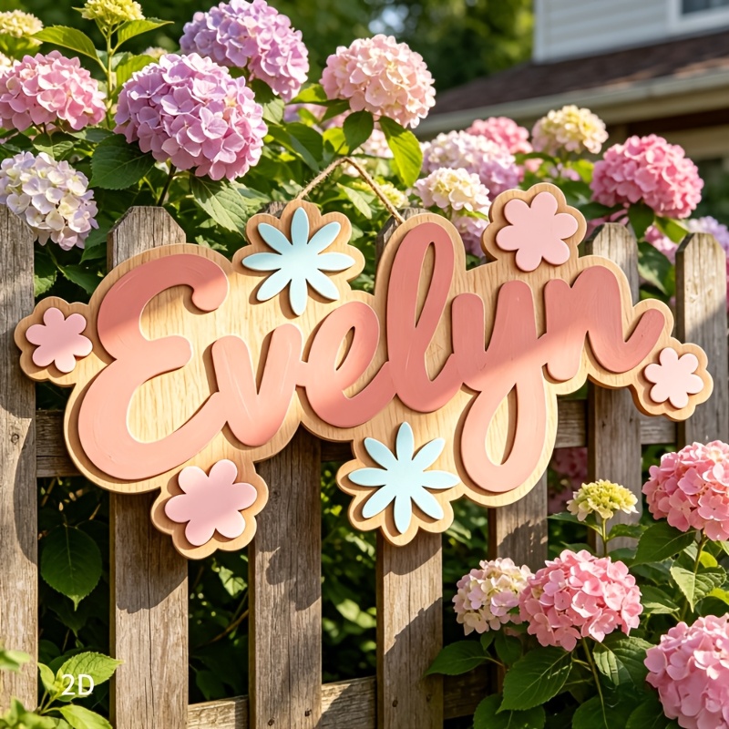Personalized Floral Themed Nam - Baby Nursery Decor recension och pris