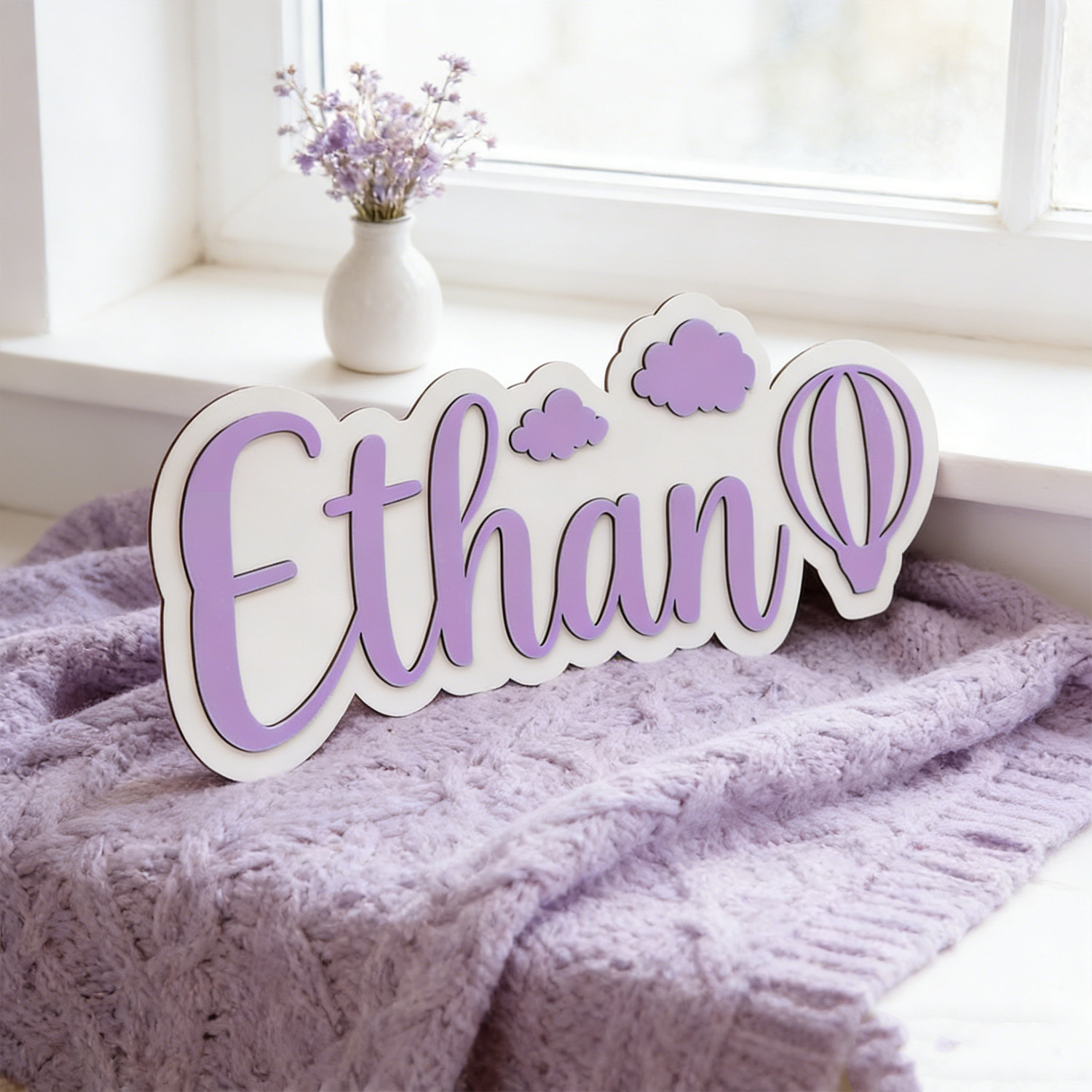 Personalized Hot Air Balloon & - Baby Nursery Decor recension och pris