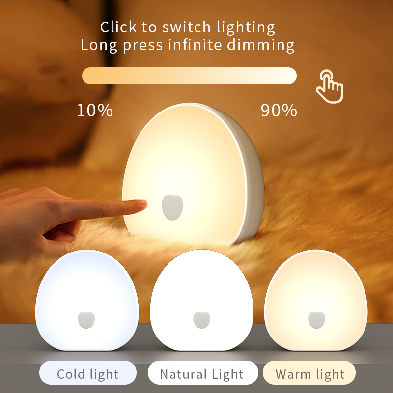 QACA Warm White Soft LED Night - Baby Nursery Night Light recension och pris