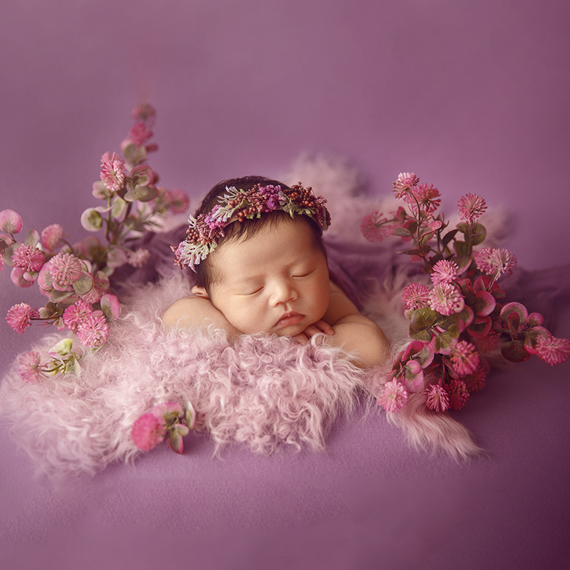 Purple Tones Newborn Photograp - Baby Wrap Stretchy recension och pris