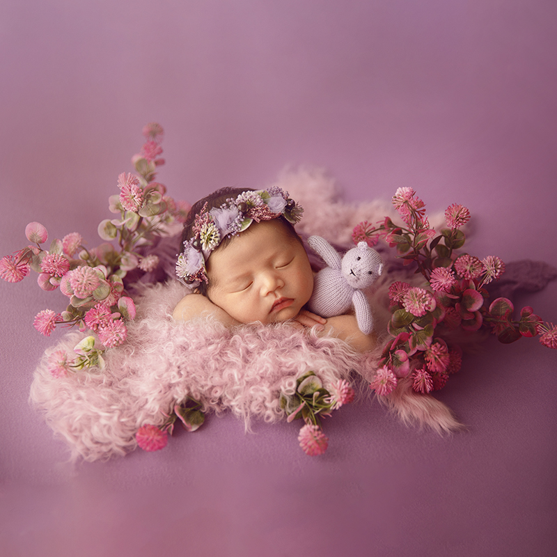 Purple Tones Newborn Photograp - Baby Wrap Stretchy recension och pris