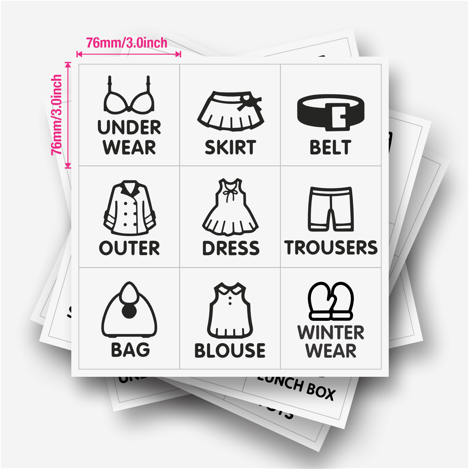 9 pcs/Sheet, Wardrobe Organize - Closet Organizer Baby recension och pris