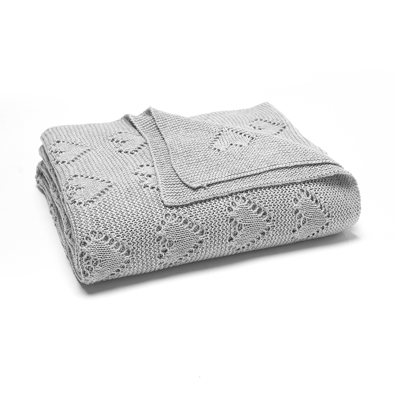 Baby Cotton Blankets Knitted N - Baby Girl Nursery Quilt recension och pris