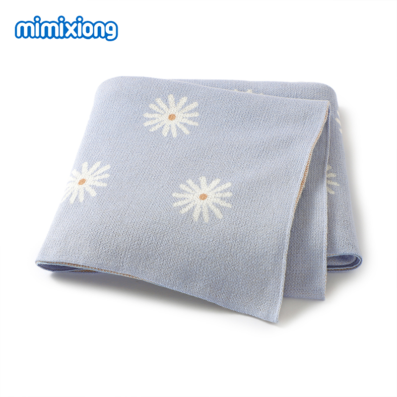 Baby Floral Blankets Knitted A - Baby Girl Nursery Quilt recension och pris