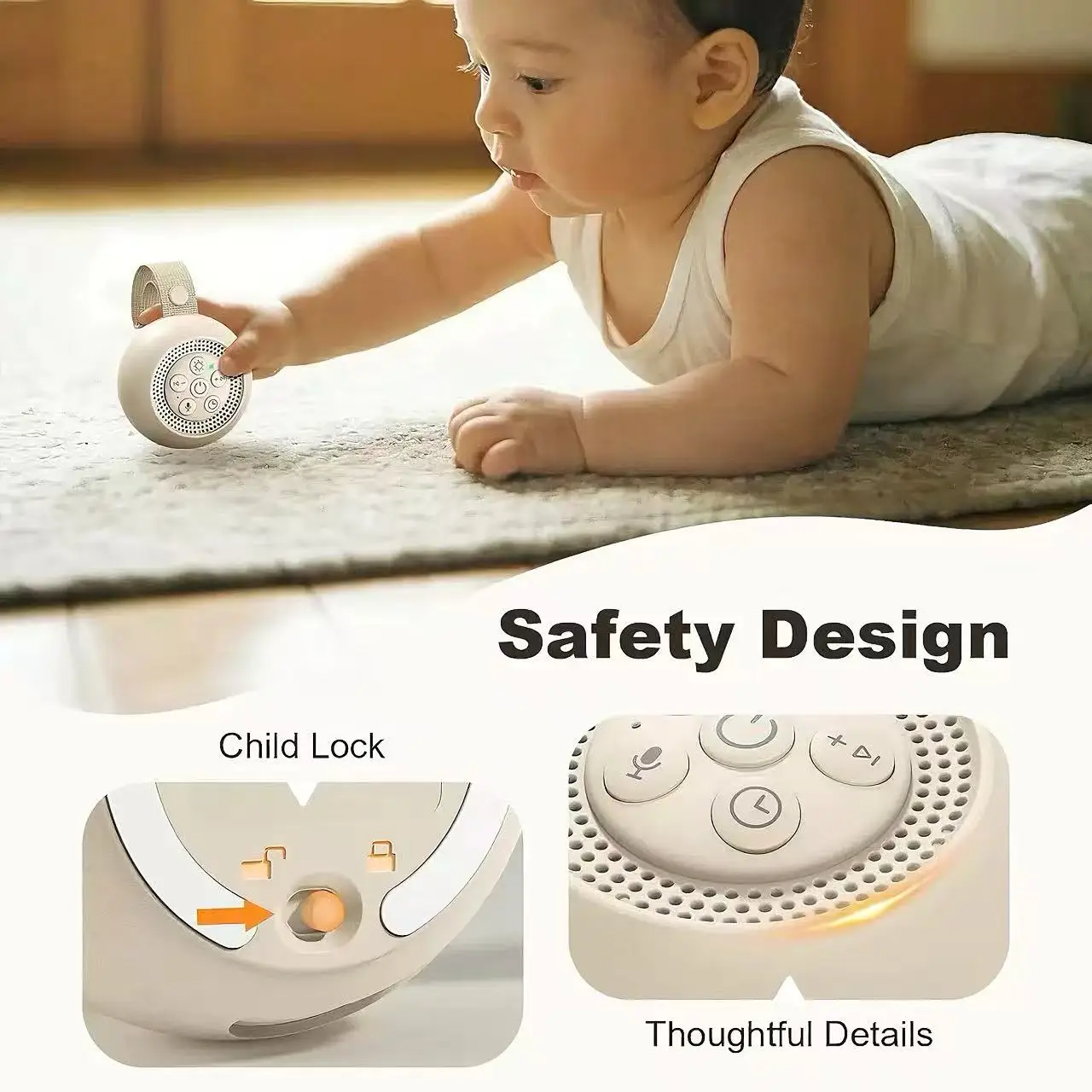 Baby Sleep White Noise Machine - Baby Sound Machine White recension och pris