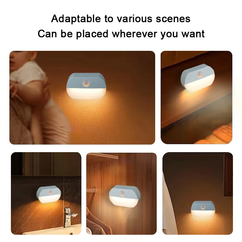 LED Human Body Sensing Night L - Baby Nursery Night Light recension och pris