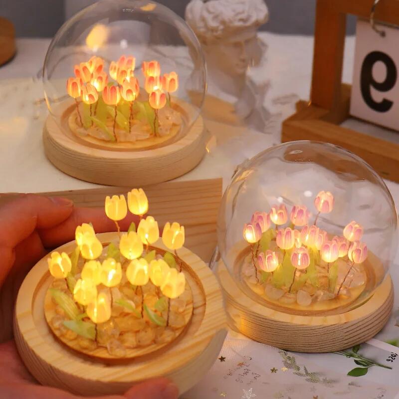 Artificial Tulip Flower Night  - Baby Nursery Night Light recension och pris