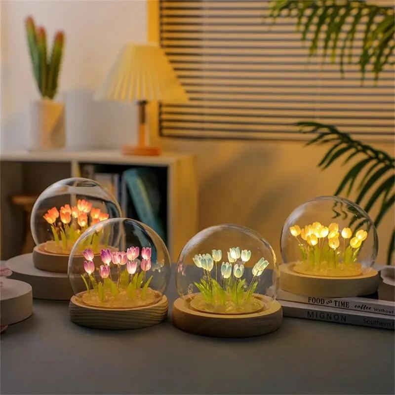 Artificial Tulip Flower Night  - Baby Nursery Night Light recension och pris